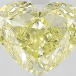 2.01 Carat Heart Fancy Yellow VVS1 Natural Diamond
