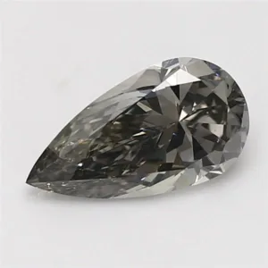 2.01 Carat Pear Fancy Gray SI1 Natural Diamond