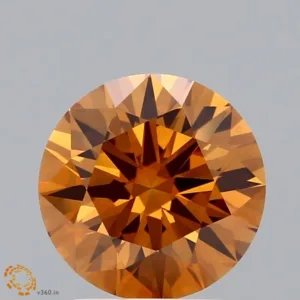 2.01 Carat Round Fancy Brown VVS2 Lab Diamond