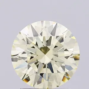 2.01 Carat Round Fancy Light Yellow VS1 Lab Diamond