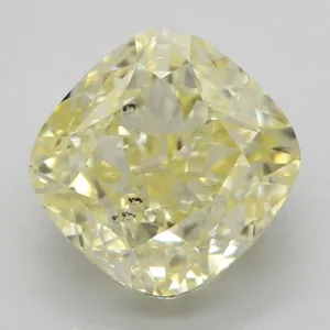 2.02 Carat Cushion Modified Fancy Light Yellow SI1 Natural Diamond