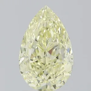 2.02 Carat Pear Fancy Light Yellow VS2 Natural Diamond