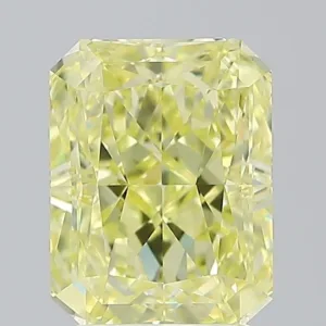 2.02 Carat Radiant Fancy Yellow VS1 Natural Diamond