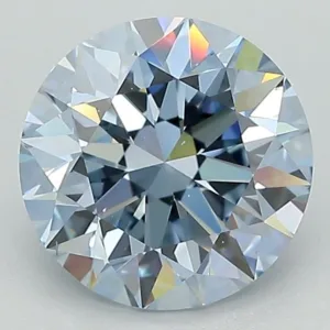 2.02 Carat Round Fancy Intense Blue VS2 Lab Diamond