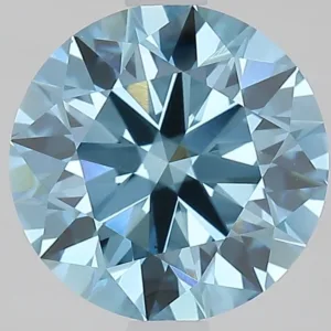 2.02 Carat Round Fancy Vivid Blue VS2 Lab Diamond