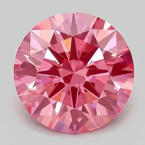 2.02 Carat Round Fancy Vivid Pink VS1 Lab Diamond
