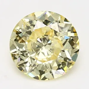 2.03 Carat Round Yellow I1 Natural Diamond