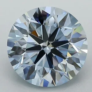 2.04 Carat Round Fancy Intense Blue VVS2 Lab Diamond