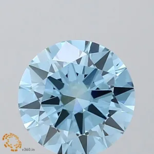 2.05 Carat Round Fancy Intense Blue VS1 Lab Diamond