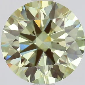 2.05 Carat Round Fancy Intense Green VS1 Lab Diamond