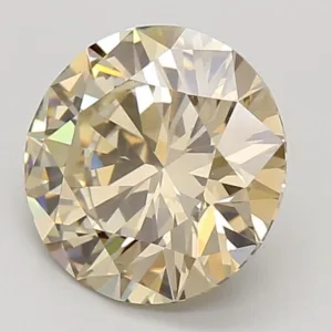 2.06 Carat Round Brown VVS2 Lab Diamond
