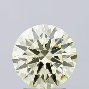 2.06 Carat Round Fancy Light Yellow VS1 Lab Diamond
