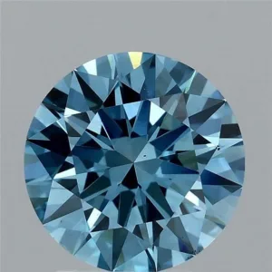 2.06 Carat Round Fancy Vivid Blue VS2 Lab Diamond