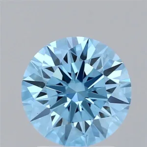 2.08 Carat Round Fancy Vivid Blue VS1 Lab Diamond