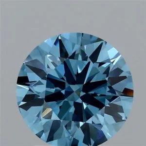 2.09 Carat Round Fancy Vivid Blue VS1 Lab Diamond
