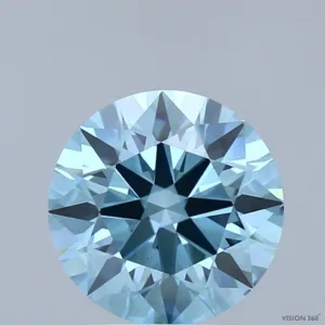 2.09 Carat Round Fancy Vivid Blue VS1 Lab Diamond