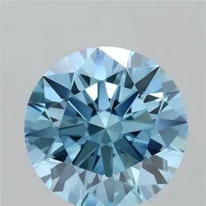 2.09 Carat Round Fancy Vivid Blue VS1 Lab Diamond