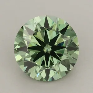 2.09 Carat Round Fancy Vivid Green VS2 Lab Diamond