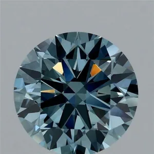 2.1 Carat Round Fancy Vivid Blue VS1 Lab Diamond