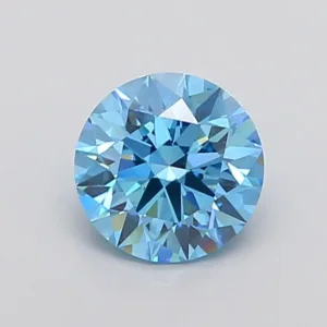2.13 Carat Round Fancy Vivid Blue VVS2 Lab Diamond