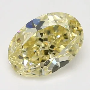 2.16 Carat Oval Fancy Yellow VS1 Natural Diamond