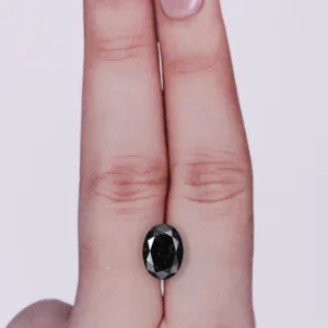 2.2 Carat Oval Black Natural Diamond