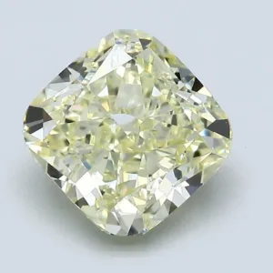 2.21 Carat Cushion Modified Fancy Yellow VS2 Natural Diamond