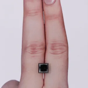 2.21 Carat Princess Black Natural Diamond
