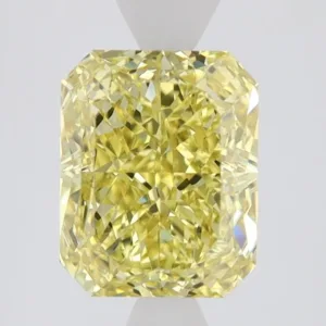 2.27 Carat Radiant Fancy Intense Yellow VS1 Natural Diamond