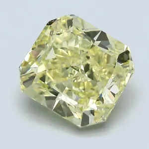 2.29 Carat Radiant Fancy Yellow VS2 Natural Diamond