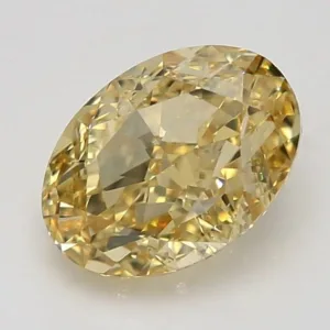 2.45 Carat Oval Fancy Intense Yellow VS1 Natural Diamond