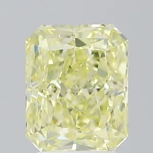 2.5 Carat Radiant Fancy Yellow VS2 Natural Diamond