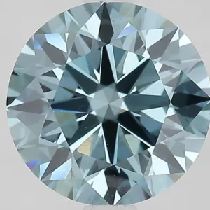 2.5 Carat Round Fancy Vivid Blue VVS2 Lab Diamond