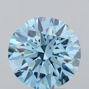 2.52 Carat Round Fancy Vivid Blue VS1 Lab Diamond