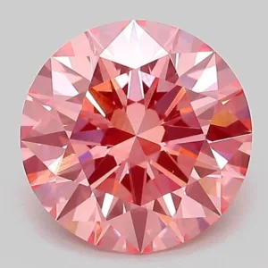 2.53 Carat Round Fancy Vivid Pink VS1 Lab Diamond