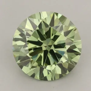 2.54 Carat Round Fancy Vivid Green VS1 Lab Diamond
