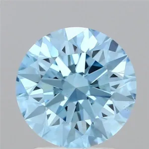 2.63 Carat Round Fancy Vivid Blue VS1 Lab Diamond