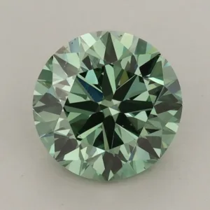 2.63 Carat Round Fancy Vivid Green VS1 Lab Diamond