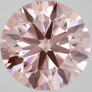 2.81 Carat Round Fancy Vivid Pink VS1 Lab Diamond