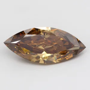 20.51 Carat Marquise Fancy Deep Orange Brown VVS1 Natural Diamond