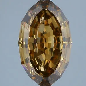 3 Carat Oval Fancy Orange Brown VVS2 Natural Diamond