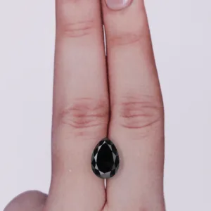 3 Carat Pear Black Natural Diamond