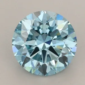 3 Carat Round Fancy Vivid Blue VS1 Lab Diamond