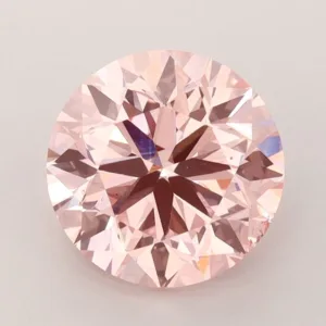 3 Carat Round Fancy Vivid Pink SI1 Lab Diamond