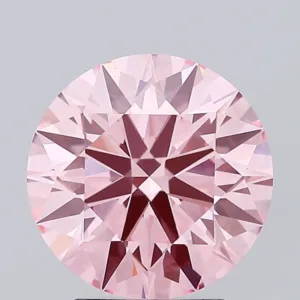 3.05 Carat Round Fancy Vivid Pink VVS2 Lab Diamond