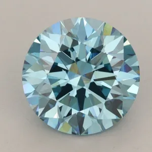 3.06 Carat Round Fancy Vivid Blue VS1 Lab Diamond