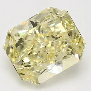 3.07 Carat Radiant Fancy Yellow VS2 Natural Diamond