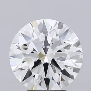 3.08 Carat Round E VVS2 Lab Diamond