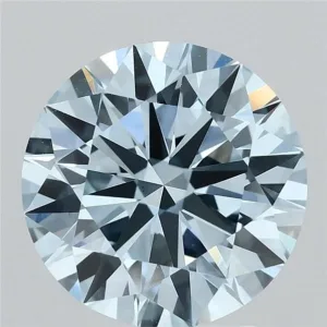 3.11 Carat Round Fancy Vivid Blue VS1 Lab Diamond