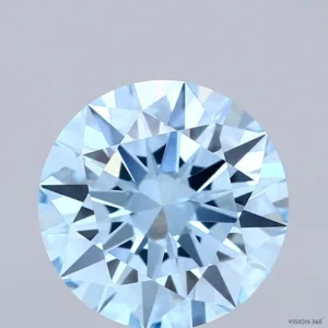 3.14 Carat Round Fancy Vivid Blue VS1 Lab Diamond